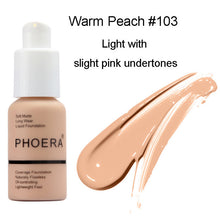 Load image into Gallery viewer, PHOERA Foundation Liquid Matte High Coverage