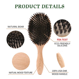 Boar Bristle Hair Brush