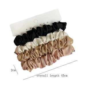 4pcs Pure Silk Scrunchie