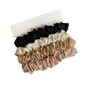 4pcs Pure Silk Scrunchie