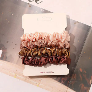 4pcs Pure Silk Scrunchie